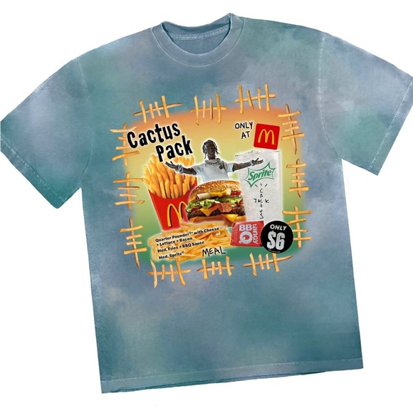 Travis Scott/Mcdonalds collab t shirt-Men medium - Picture 1 of 2